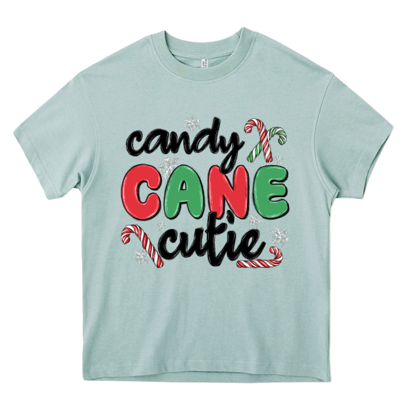 Candy Cane Cutie Heavy Core Tee by MaliasSmallBusiness | Teevron