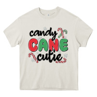 Cream candy cane cutie Heavy Core Tee - MaliasSmallBusiness
