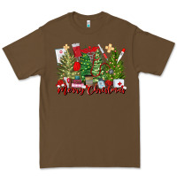 Cacao merry christmas nurse trees Premium Tee - MaliasSmallBusiness