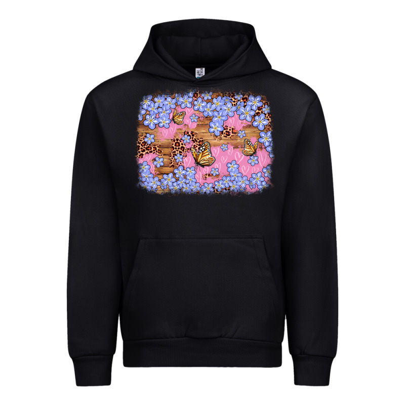 Easter Butterfly Leopard Background Urban Hoodie by Artiststas | Teevron