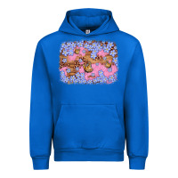 Cobalt easter butterfly leopard background Urban Hoodie - Artiststas