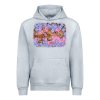 Heather Grey easter butterfly leopard background Urban Hoodie - Artiststas