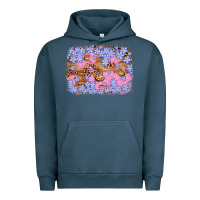 Pigment Midnight Navy easter butterfly leopard background Urban Hoodie - Artiststas