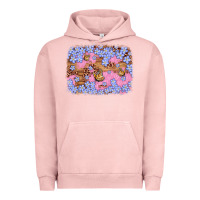 Pigment Salmon easter butterfly leopard background Urban Hoodie - Artiststas