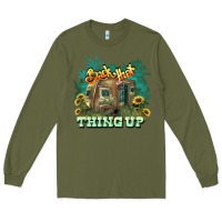 Army Green Back that thing up Long Sleeve Tee - HowdyJamesFarm