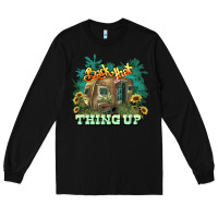 Black Back that thing up Long Sleeve Tee - HowdyJamesFarm