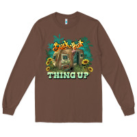Chestnut Back that thing up Long Sleeve Tee - HowdyJamesFarm