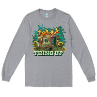 Heather Grey Back that thing up Long Sleeve Tee - HowdyJamesFarm