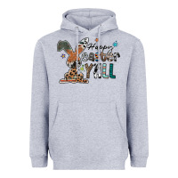 Heather Grey Happy Easter Y'all Heavyweight Hoodie - CowhideDigitalArt