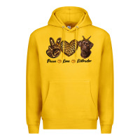 Lemon peace love labrador Premium Hoodie - RanaPortraitStore