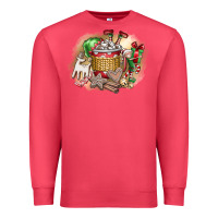 Cardinal Christmas Elf Premium Sweatshirt - CowhideDigitalArt