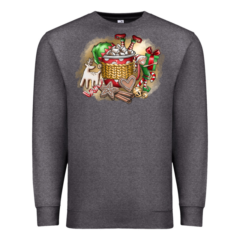 Christmas Elf Premium Sweatshirt by CowhideDigitalArt | Teevron