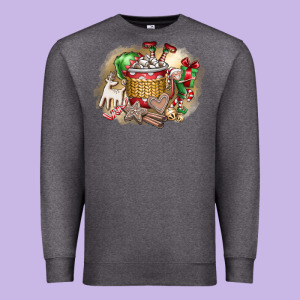 Christmas Elf Premium Sweatshirt Designed By Cowhidedigitalart