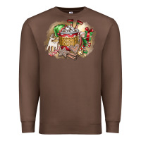 Chestnut Christmas Elf Premium Sweatshirt - CowhideDigitalArt