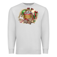 Dove Grey Christmas Elf Premium Sweatshirt - CowhideDigitalArt
