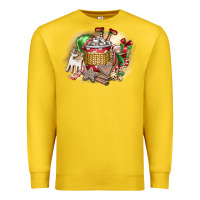 Lemon Christmas Elf Premium Sweatshirt - CowhideDigitalArt