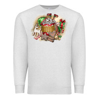 Oatmeal Heather Christmas Elf Premium Sweatshirt - CowhideDigitalArt
