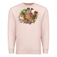 Pale Pink Christmas Elf Premium Sweatshirt - CowhideDigitalArt