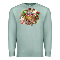 Seafoam Christmas Elf Premium Sweatshirt - CowhideDigitalArt