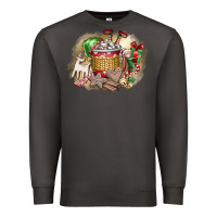 Smoke Christmas Elf Premium Sweatshirt - CowhideDigitalArt