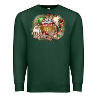 Sports Green Christmas Elf Premium Sweatshirt - CowhideDigitalArt