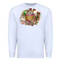 White Christmas Elf Premium Sweatshirt - CowhideDigitalArt