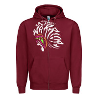 Burgundy ultimate warrior Zipper Hoodie - tuanDangUi