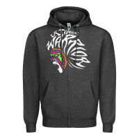 Charcoal Heather ultimate warrior Zipper Hoodie - tuanDangUi