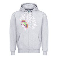 Heather Grey ultimate warrior Zipper Hoodie - tuanDangUi