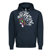 Navy ultimate warrior Zipper Hoodie - tuanDangUi