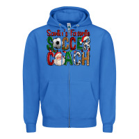 True Royal Santa's Favorite Soccer Coach For Christmas Zipper Hoodie - FaDigitalArtStudio