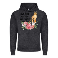 Vintage Black Are you kitten me right meow Vintage Hoodie - Bettercallsaul