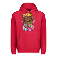 Cardinal Rabbit And Carrot Easter Premium Hoodie - BundleAndBundleShop