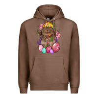 Chestnut Rabbit And Carrot Easter Premium Hoodie - BundleAndBundleShop