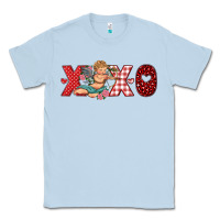 Dusty Blue xoxo cupid Classic Tee - RanaPortraitStore