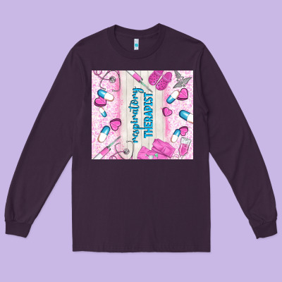 Respiratory Therapist Long Sleeve Tee Designed By Tumblerdesignbyshophia
