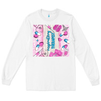 White respiratory therapist Long Sleeve Tee - TumblerDesignByShophia