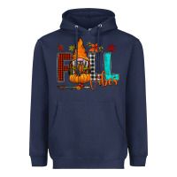 Navy Fall Vibes Heavyweight Hoodie - CowhideDigitalArt