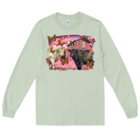 Matcha Valentine's day barn and black angus with charolais Long Sleeve Tee - RanaPortraitStore