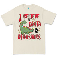 Bone i believe in santa & dinosaurs Premium Tee - MaliasSmallBusiness