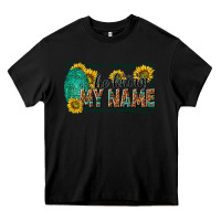 Black he knows my name isaiah 43 1 Heavy Core Tee - NancyCooperArtShop