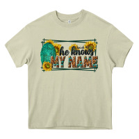 Mossy he knows my name isaiah 43 1 Heavy Core Tee - NancyCooperArtShop
