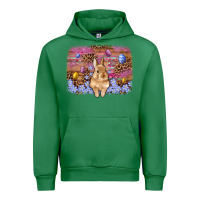 Emerald easter bunny egg leopard background Urban Hoodie - Artiststas