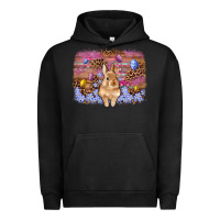 Pigment Black easter bunny egg leopard background Urban Hoodie - Artiststas