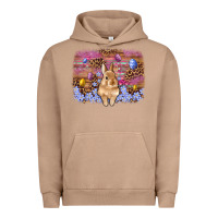 Pigment Burro easter bunny egg leopard background Urban Hoodie - Artiststas