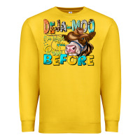 Lemon Deja Moo I've Heard Tih Bull Before Premium Sweatshirt - CowhideDigitalArt