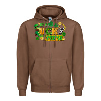 Chestnut one lucky mama Zipper Hoodie - FaDigitalArtStudio