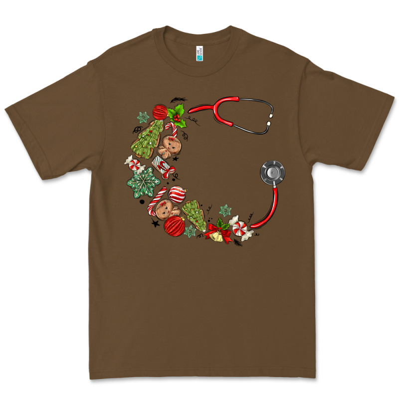 Custom Name Christmas Stethoscope Premium Tee by MaliasSmallBusiness | Teevron