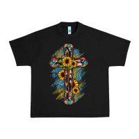 Black cross Urban Heavy Tee - JahusDesignShop