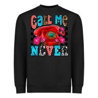 Black call me never olivia Heavyweight Sweatshirt - OliviaCreatesArt